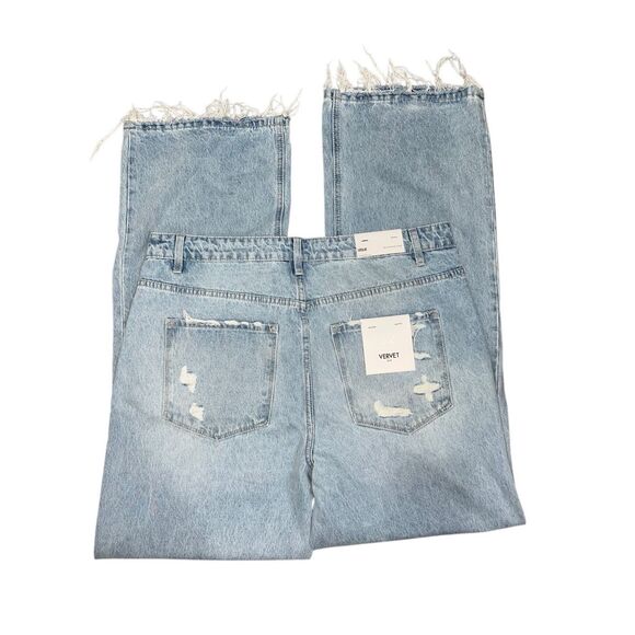 Vervet Leslie Jeans Size 14 32 Distressed 90s Style Vintage High Rise Denim New - Picture 13 of 14
